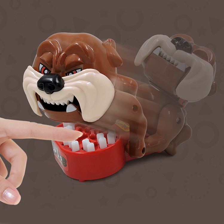 Biting finger bulldog toy tricky game details