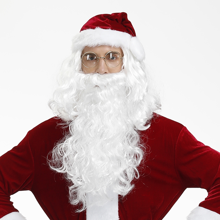Picture of Funny Christmas Dress Up, Santa Beard and Wig Set