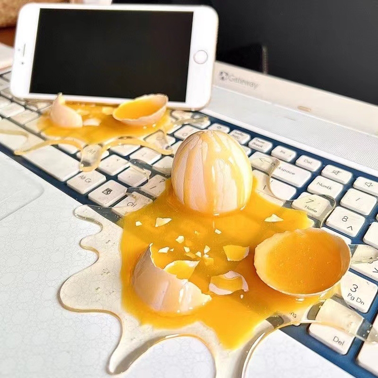 Picture of Funny Broken Egg, Prank Phone Holder