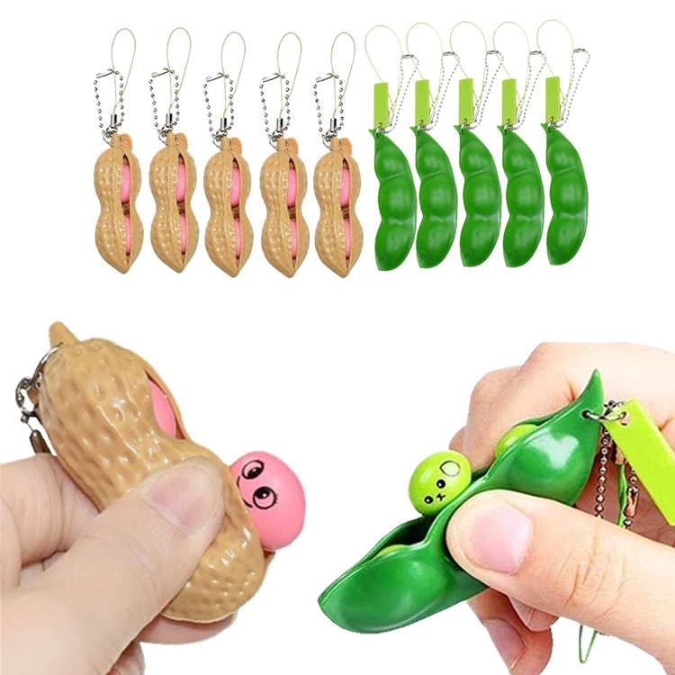 Picture of 10 Pcs Funny Peapod & Peanut Fidget Toy