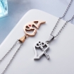 Picture of Unique Love Heart Key Set Necklace