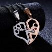 Picture of Unique Love Heart Key Set Necklace