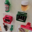 Picture of 3 Pcs Mini Beer Crates, Funny Refrigerator Magnets