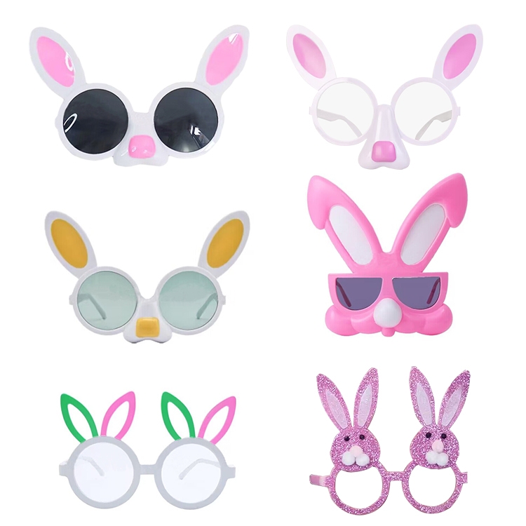 Picture of 6 Pcs Funny Easter Bunny Glasses