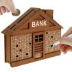 Picture of Funny Wooden House Piggy Bank