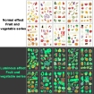 Picture of 20 Pcs Glow in the Dark Temporary Tattoos Stickers