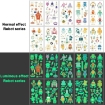 Picture of 20 Pcs Glow in the Dark Temporary Tattoos Stickers