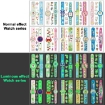 Picture of 20 Pcs Glow in the Dark Temporary Tattoos Stickers