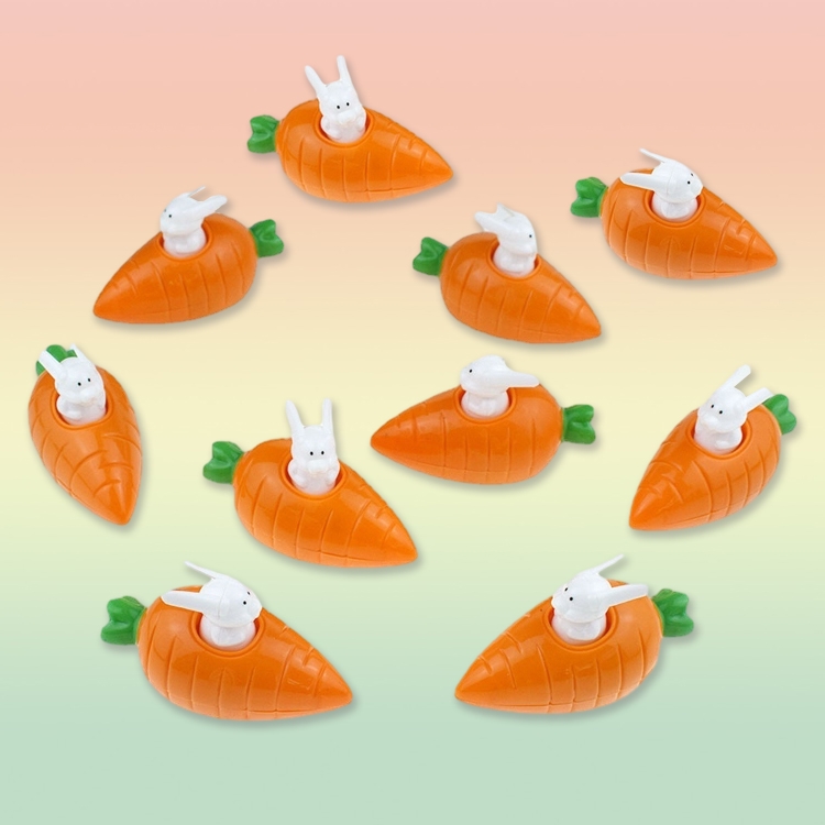 10 Pcs funny bunny carrot