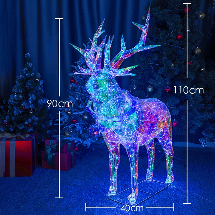Christmas elk ornament size
