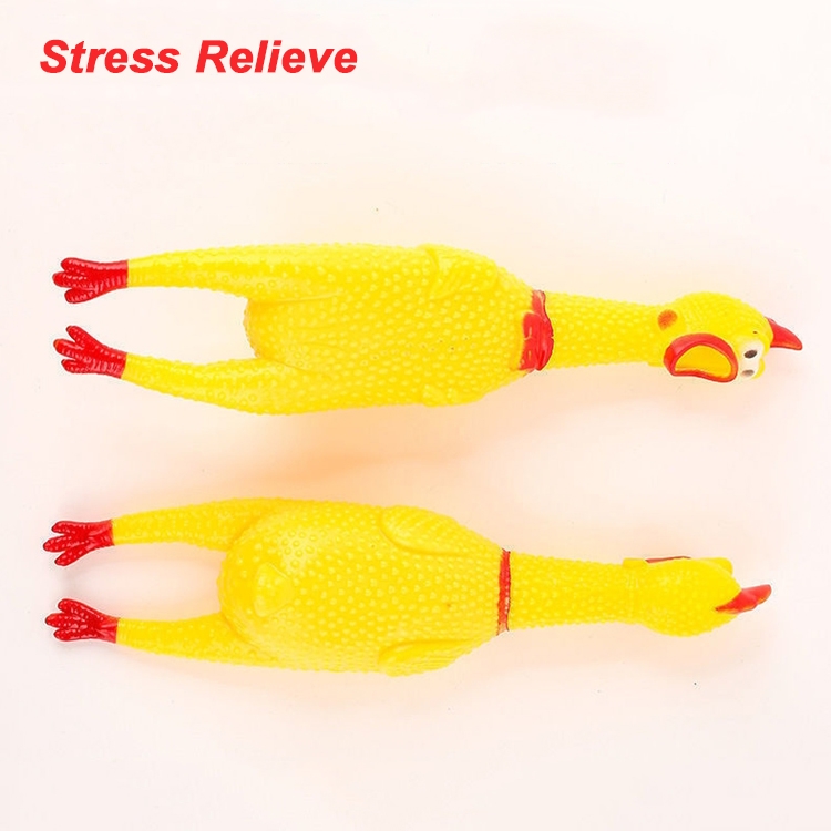 De stressing screaming chicken