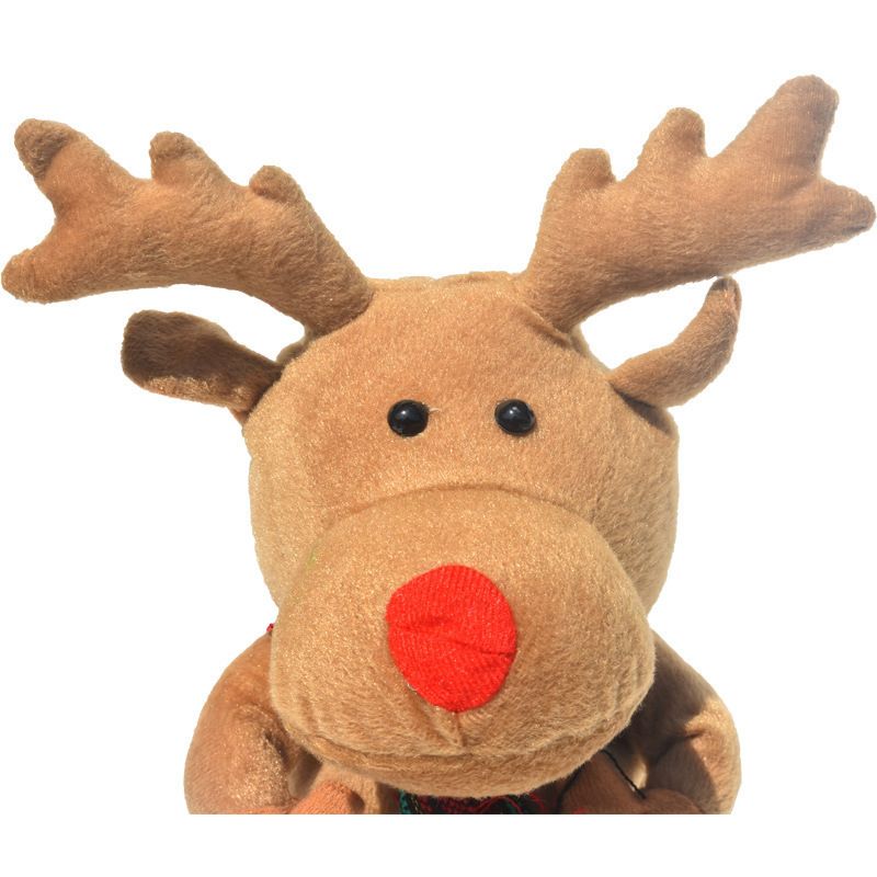Christmas rotating deer toy detail