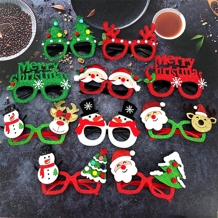 Funny Christmas glasses