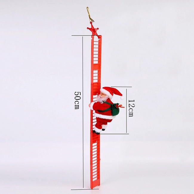 Funny Christmas Santa ornament size