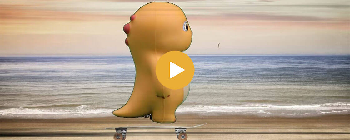 Funny dinosaur toy