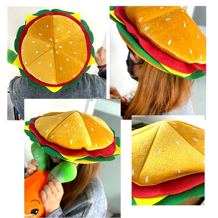 Funny hamburger hat