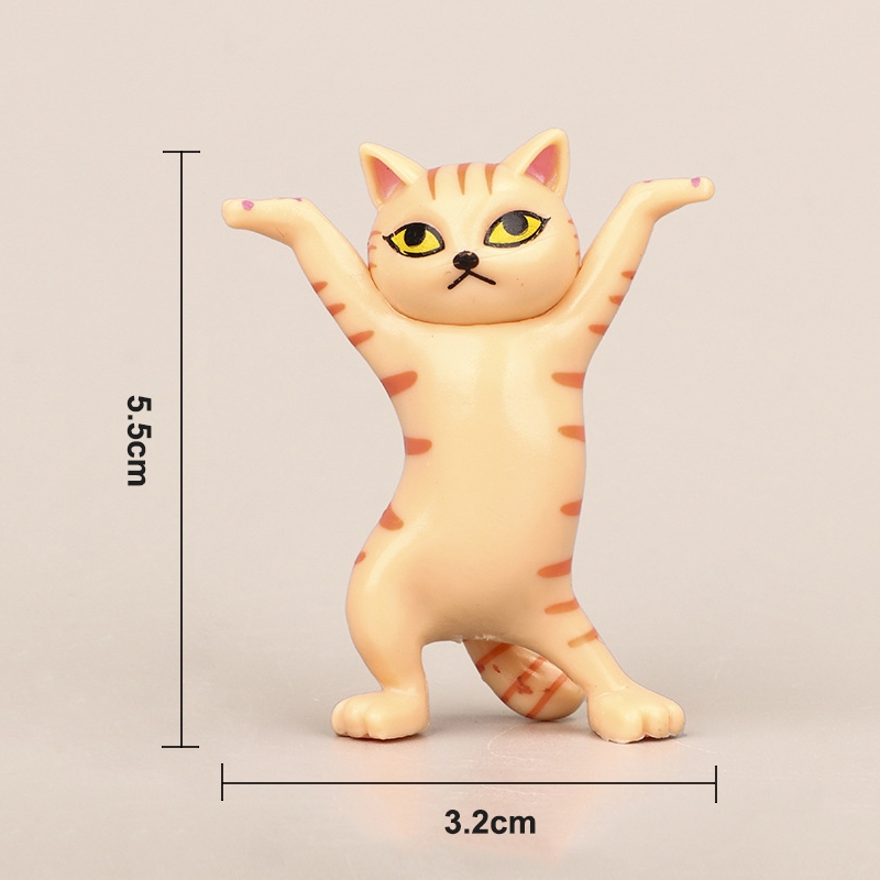 Funny hand raising kitten toy dimension