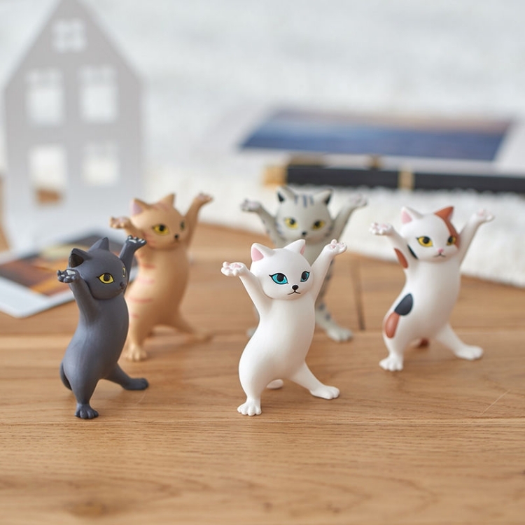 Funny hand raising kitten toy
