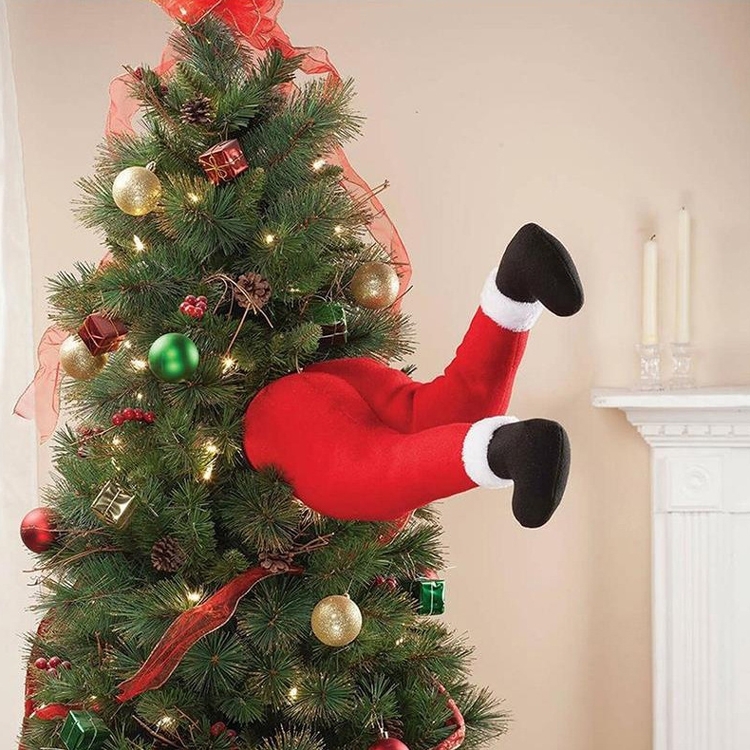 Hilarious santa leg