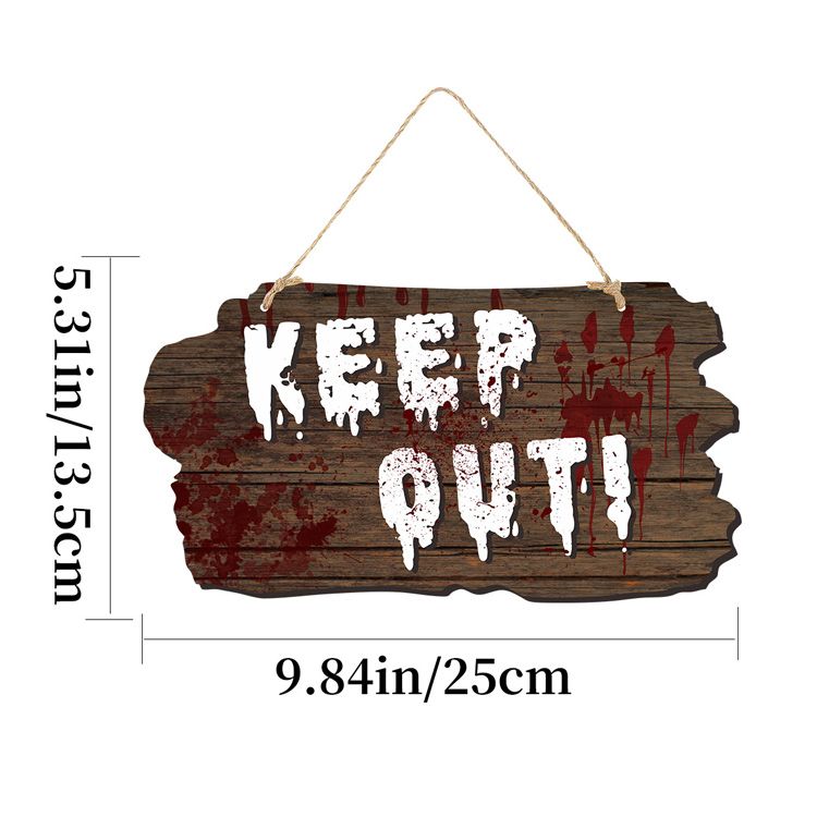 Keep wooden signboard