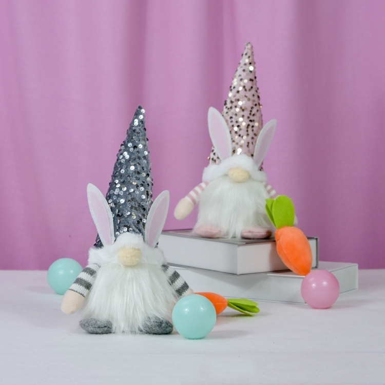 Plush gnomes with bunny ears