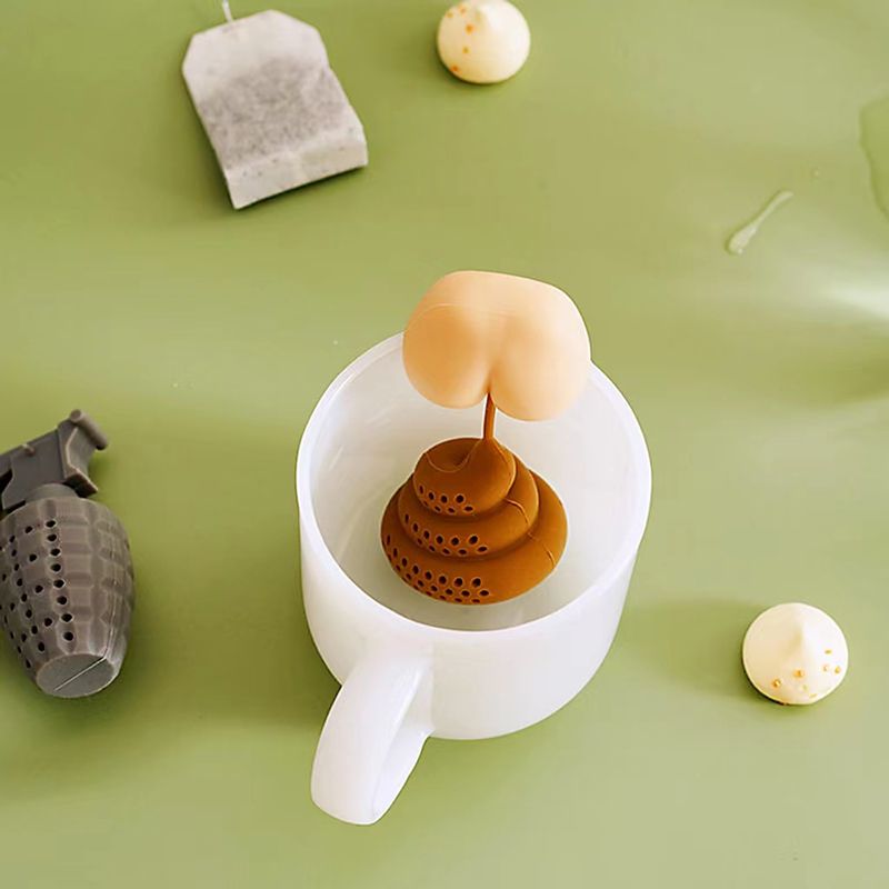 Poop tea strainer