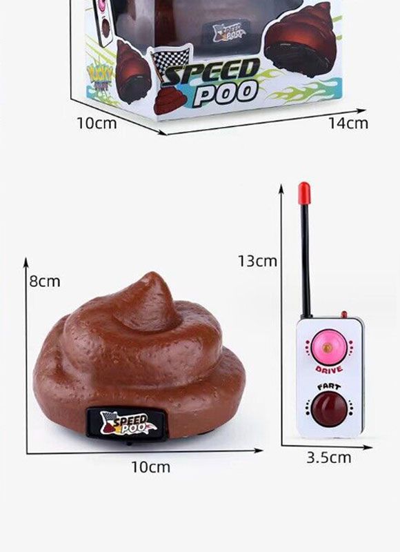 Remote control poo dimension