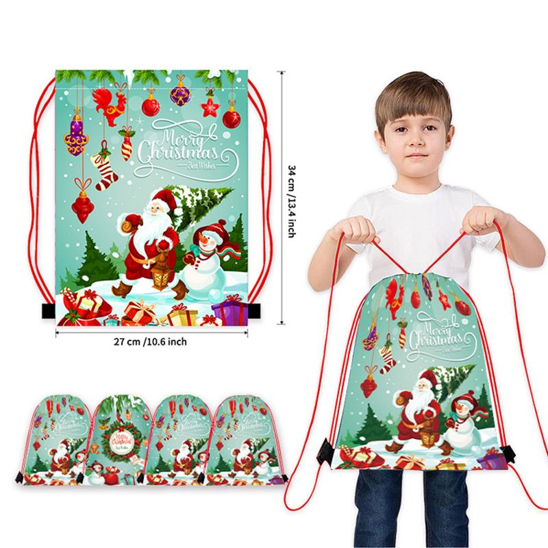 Christmas drawstring bag size