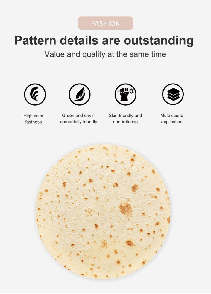 Taco blanket details