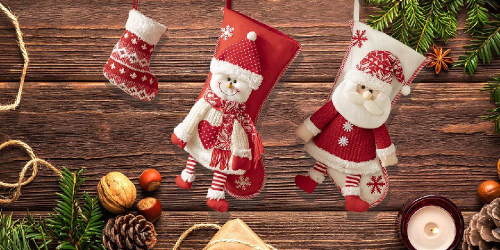 Three christmas stockings