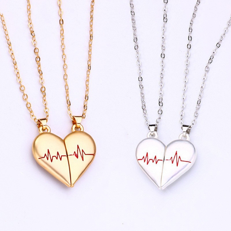 Unique ekg necklace set